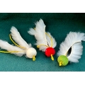 Purrs Christmas Floofy Ball Chaser - ClipOn- Fits PurrSuit, Frenzy & DaBird Rods