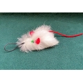 Purrs Christmas White Hare Mouse ClipOn - Fits PurrSuit, Frenzy & DaBird Rods