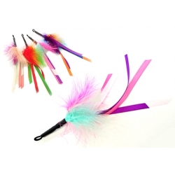 Purrs Feather Ribbon ClipOn - Fits PurrSuit, Frenzy & DaBird Rods