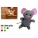 Marley Mouse Plush Cat Toy -  Silvervine, Mint, Valerian, Catnip, PowerMix