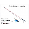 Purrs PurrSuit Interchangeable Cat Toy LONG wand with Spinning Feather prey - ClipOn