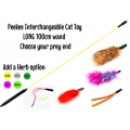 Purrs Peekee Interchangeable Long Teaser Cat Toy Set - Choose your Peekee prey