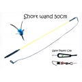 Purrs PurrSuit Interchangeable Cat Toy - SHORT wand with Spinning Feather prey - ClipOn